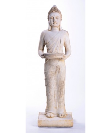 Bouddha debout (pierre reconstituée)
