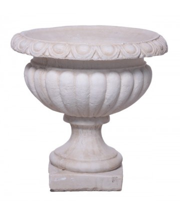 Vase sur pied Calice Manhonia en pierre reconstituée