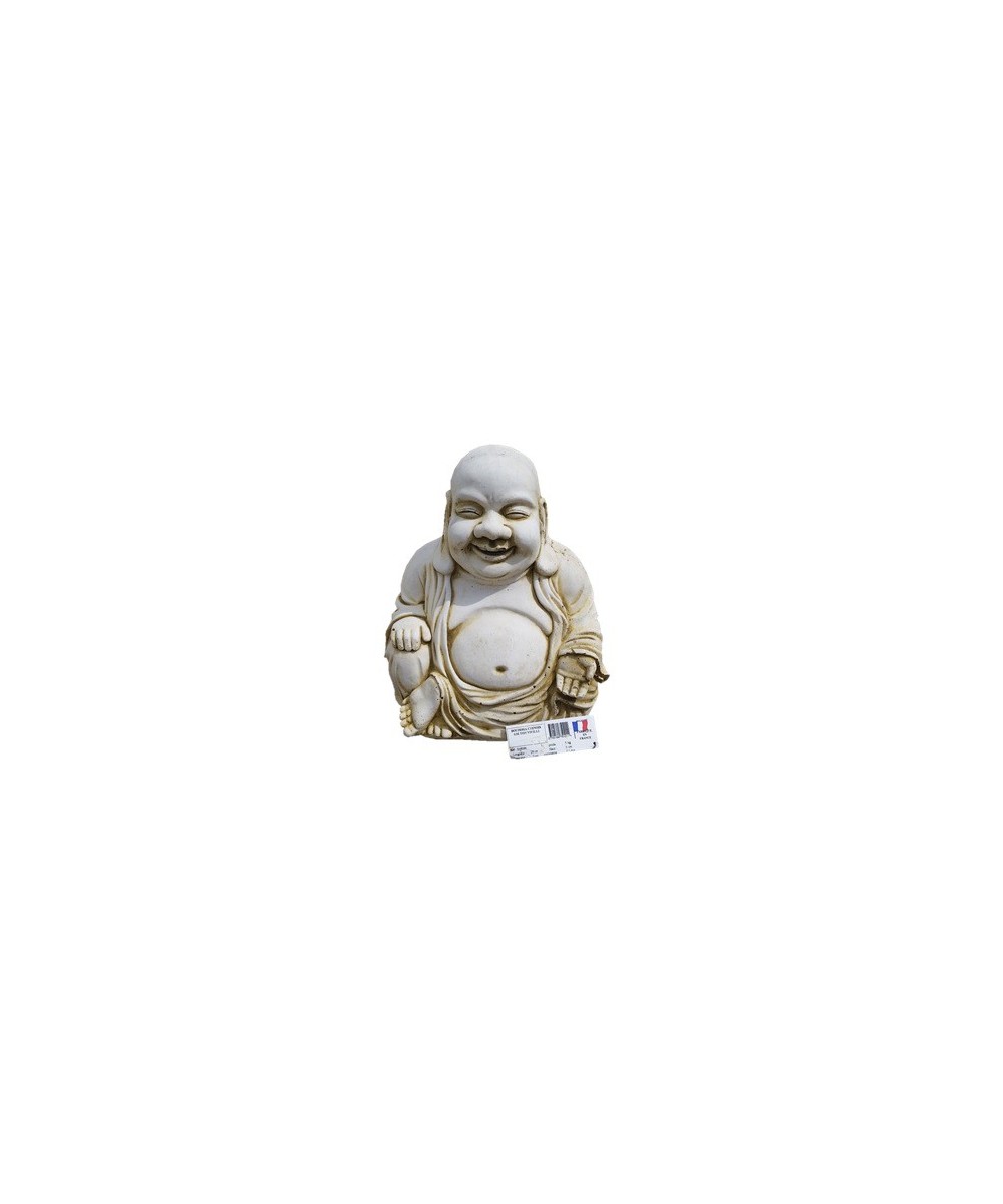 Statue Bouddha chinois rieur (pierre reconstituée)