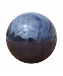 Sphere Cosmos bleue pétrole (terre cuite émaillée)