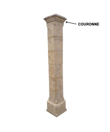 Couronne de pilier Bouchardé 30x30
