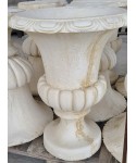 Vase sur pied Calice grande taille en pierre reconstituée